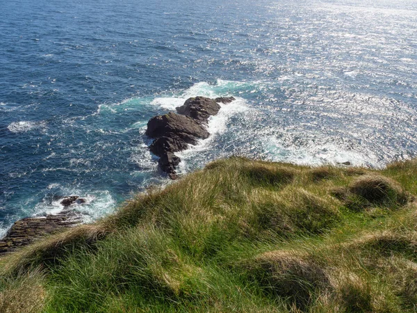 Ilhas Shetland Com Cidade Lerwick Escócia — Fotografia de Stock