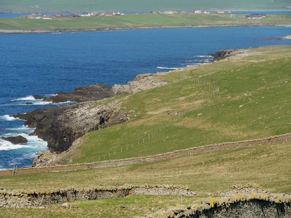 Wyspy Shetland Miastem Lerwick Szkocji — Zdjęcie stockowe