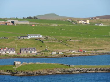 İskoçya 'da Lerwick şehrinin bulunduğu shetland adaları