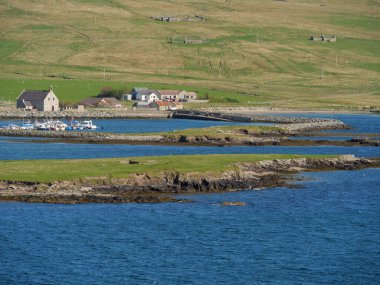 İskoçya 'da Lerwick şehrinin bulunduğu shetland adaları