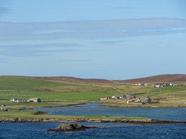 İskoçya 'da Lerwick şehrinin bulunduğu shetland adaları