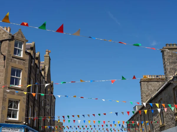 Die Shetlandinseln Mit Der Stadt Lerwick Schottland — Stockfoto