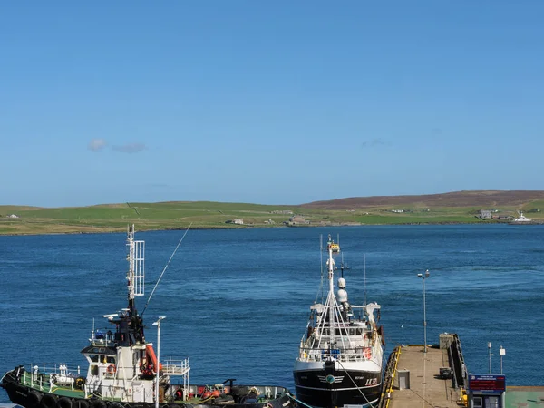 Skoçya Lerwick Şehrinin Bulunduğu Shetland Adaları — Stok fotoğraf