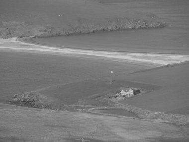 İskoçya 'da Lerwick şehrinin bulunduğu shetland adaları 