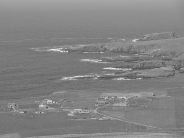 İskoçya 'da Lerwick şehrinin bulunduğu shetland adaları 