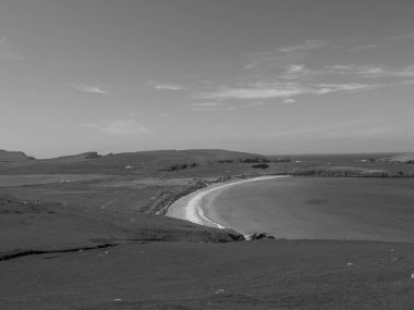 İskoçya 'da Lerwick şehrinin bulunduğu shetland adaları 