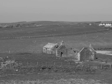 İskoçya 'da Lerwick şehrinin bulunduğu shetland adaları 