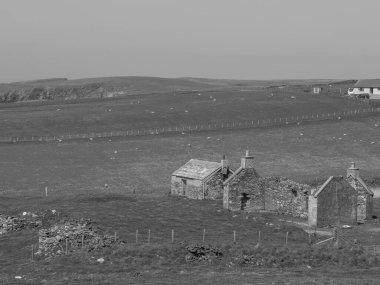 İskoçya 'da Lerwick şehrinin bulunduğu shetland adaları 