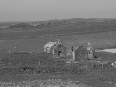 İskoçya 'da Lerwick şehrinin bulunduğu shetland adaları 