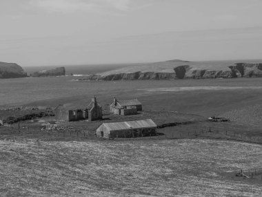 İskoçya 'da Lerwick şehrinin bulunduğu shetland adaları 
