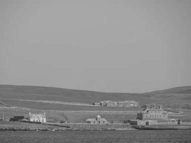 İskoçya 'da Lerwick şehrinin bulunduğu shetland adaları 