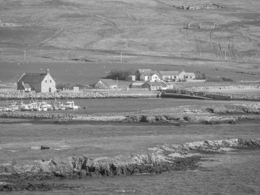 İskoçya 'da Lerwick şehrinin bulunduğu shetland adaları