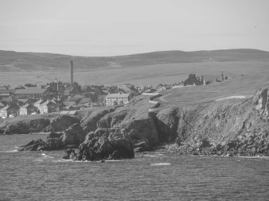 İskoçya 'da Lerwick şehrinin bulunduğu shetland adaları
