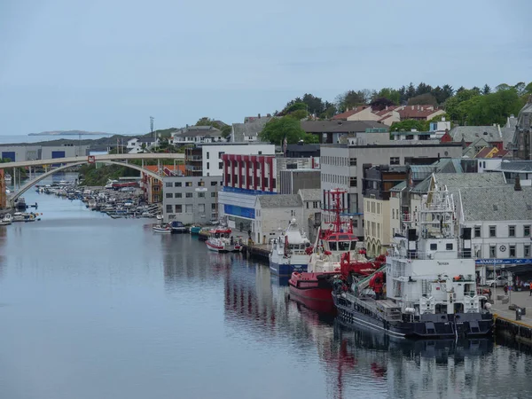 Cidade Haugesund Noruega — Fotografia de Stock