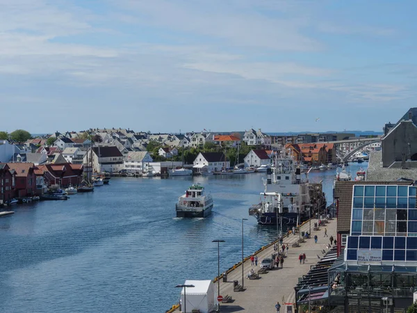 Město Haugesund Norsku — Stock fotografie