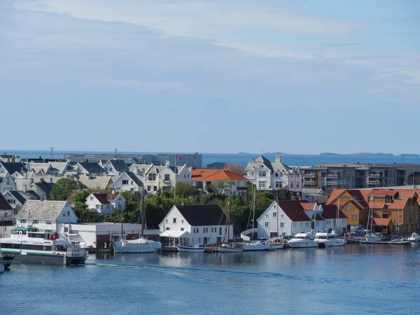 Cidade Haugesund Noruega — Fotografia de Stock