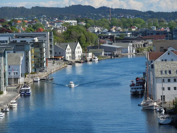 Staden Haugesund Norge — Stockfoto