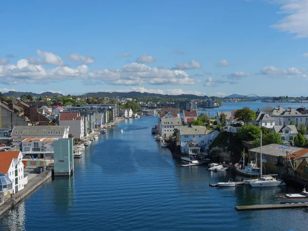 Cidade Haugesund Noruega — Fotografia de Stock