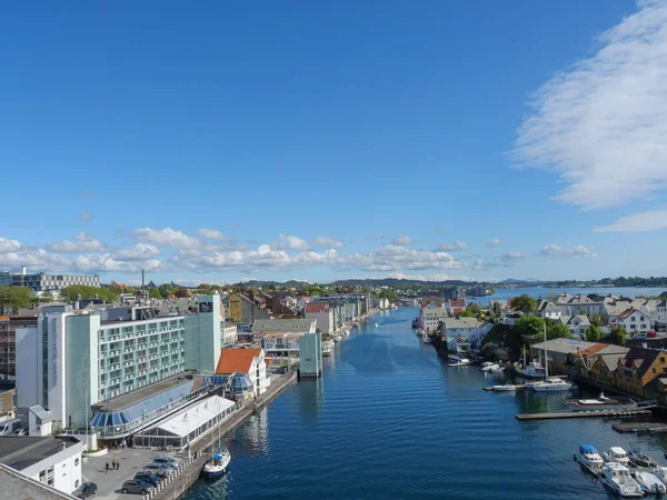 Miasto Haugesund Norwegii — Zdjęcie stockowe