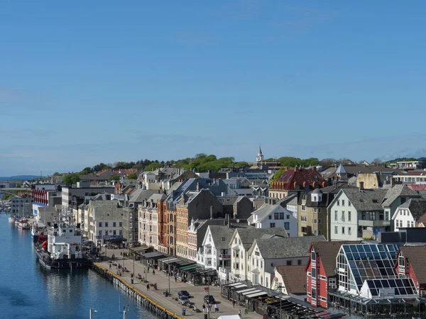 Miasto Haugesund Norwegii — Zdjęcie stockowe