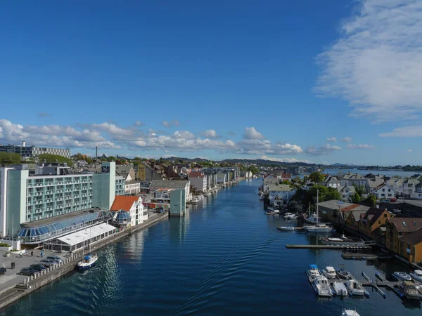 挪威的Haugesund市 — 图库照片