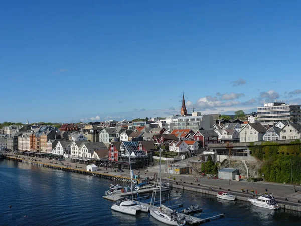 Miasto Haugesund Norwegii — Zdjęcie stockowe