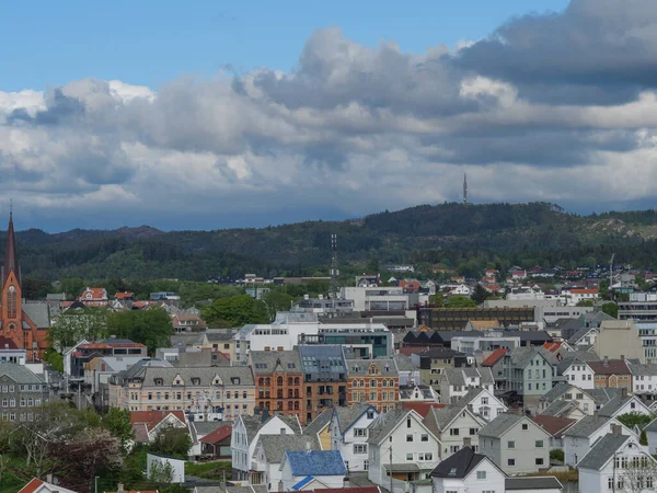 Cidade Haugesund Noruega — Fotografia de Stock