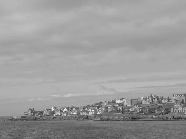 Les Îles Shetland Avec Ville Lerwick Écosse — Photo