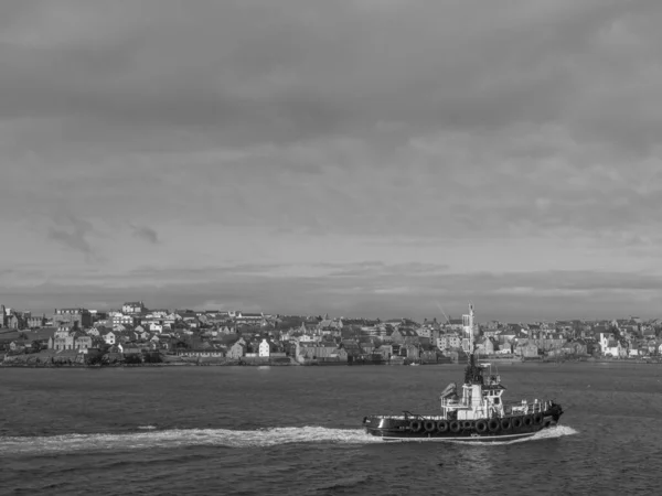 Las Islas Shetland Con Ciudad Lerwick Escocia — Foto de Stock