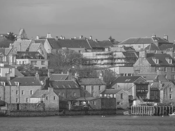 Våtmarksöarna Med Staden Lerwick Skottland — Stockfoto