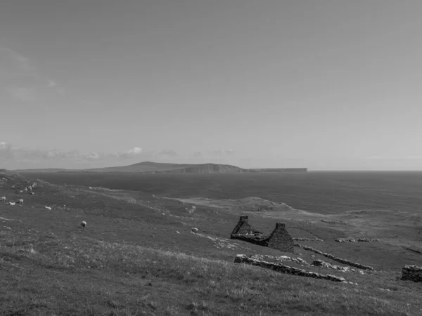 Las Islas Shetland Con Ciudad Lerwick Escocia —  Fotos de Stock