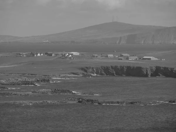 Las Islas Shetland Con Ciudad Lerwick Escocia — Foto de Stock
