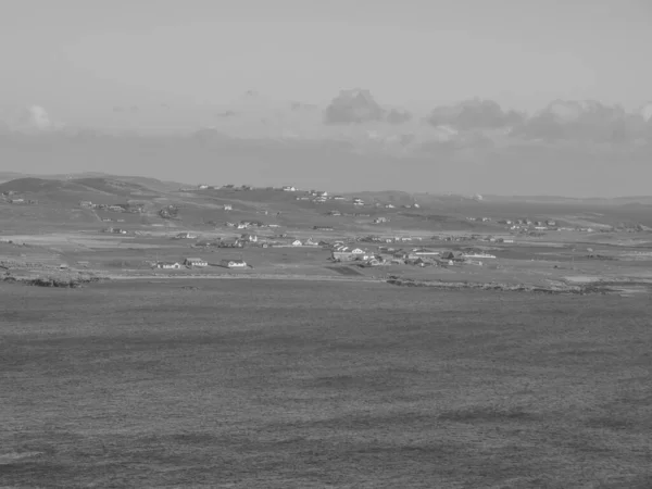 Isole Shetland Con Città Lerwick Scozia — Foto Stock