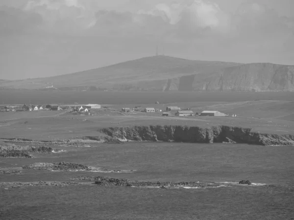 Las Islas Shetland Con Ciudad Lerwick Escocia — Foto de Stock