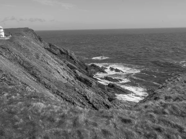 Våtmarksöarna Med Staden Lerwick Skottland — Stockfoto