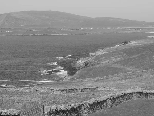 Les Îles Shetland Avec Ville Lerwick Écosse — Photo