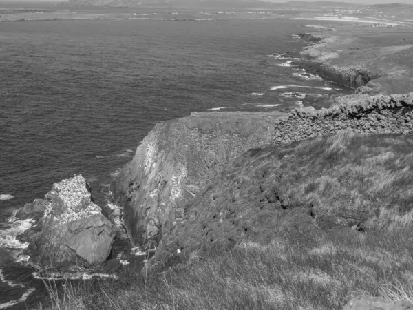 Våtmarksöarna Med Staden Lerwick Skottland — Stockfoto