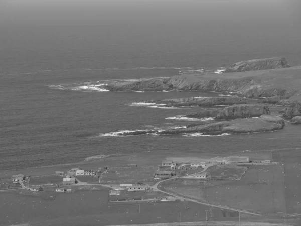 Wyspy Shetland Miastem Lerwick Szkocji — Zdjęcie stockowe