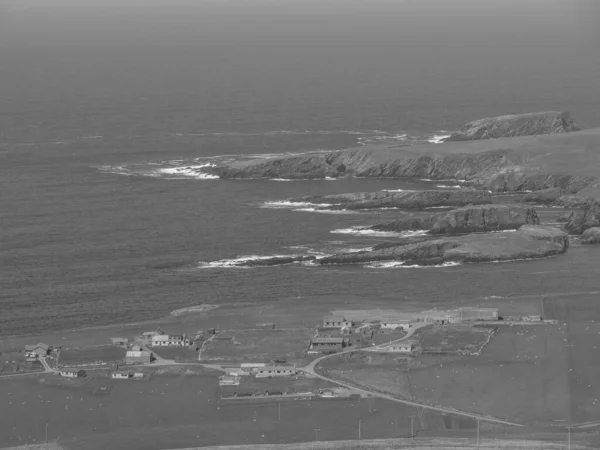 Las Islas Shetland Con Ciudad Lerwick Escocia — Foto de Stock