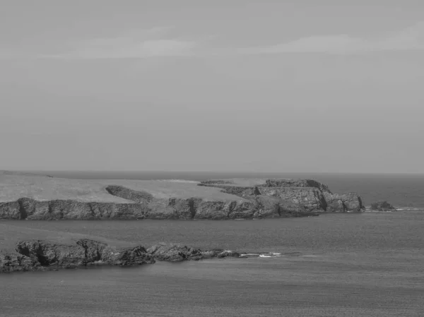 Ilhas Shetland Com Cidade Lerwick Escócia — Fotografia de Stock