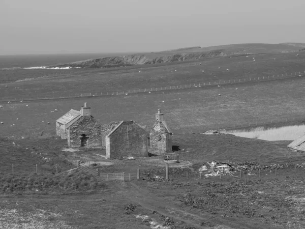 Shetlandské Ostrovy Městem Lerwick Skotsku — Stock fotografie