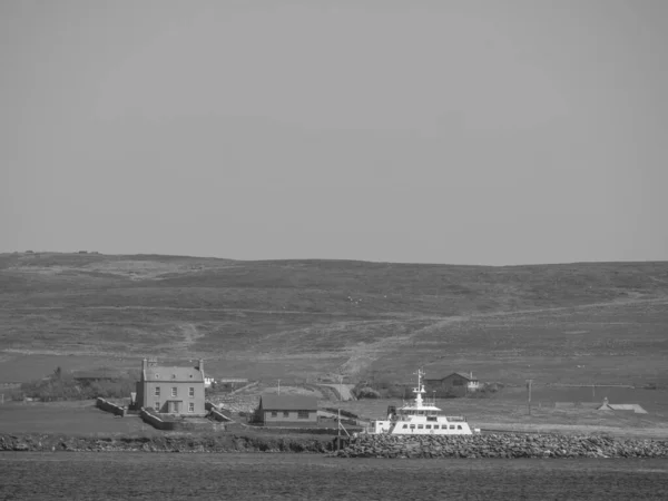 Las Islas Shetland Con Ciudad Lerwick Escocia — Foto de Stock
