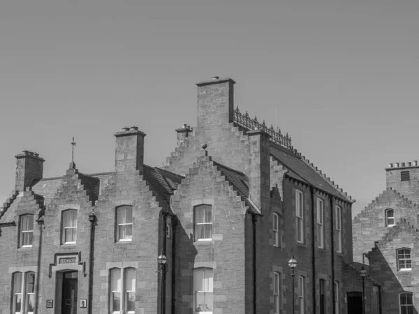 Las Islas Shetland Con Ciudad Lerwick Escocia — Foto de Stock