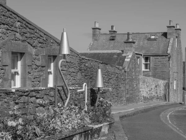 Las Islas Shetland Con Ciudad Lerwick Escocia — Foto de Stock