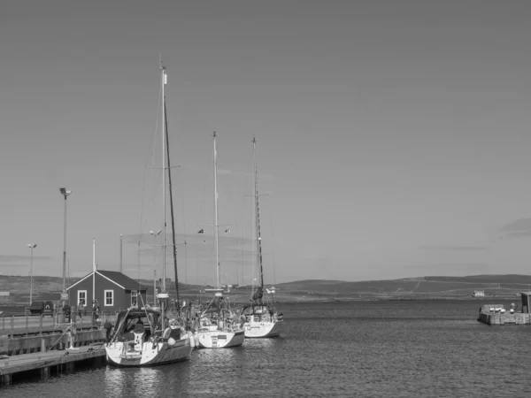 Les Îles Shetland Avec Ville Lerwick Écosse — Photo