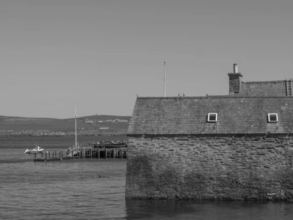 Shetlandeilanden Met Stad Lerwick Schotland — Stockfoto