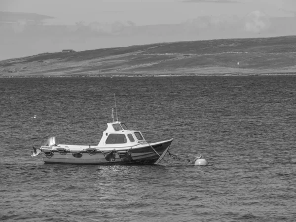 Ilhas Shetland Com Cidade Lerwick Escócia — Fotografia de Stock