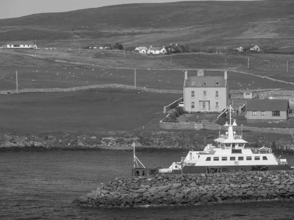 Νησιά Shetland Την Πόλη Του Lerwick Στη Σκωτία — Φωτογραφία Αρχείου