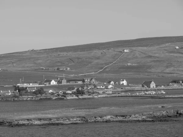 Skoçya Lerwick Şehrinin Bulunduğu Shetland Adaları — Stok fotoğraf