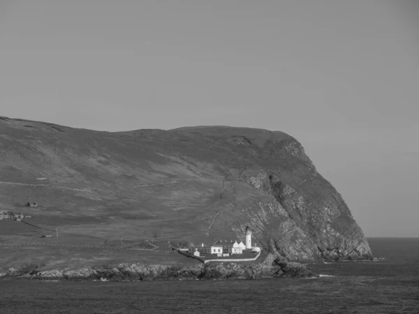 Las Islas Shetland Con Ciudad Lerwick Escocia — Foto de Stock